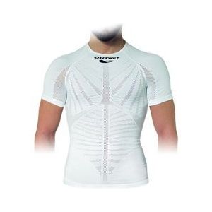 outwet ep2 short sleeve underwear alternating stitches white