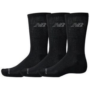 new balance performance basic crew black hoge sokken  3 paar