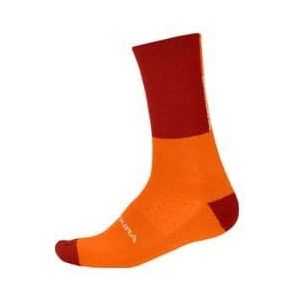 endura merino sokken oranje rood
