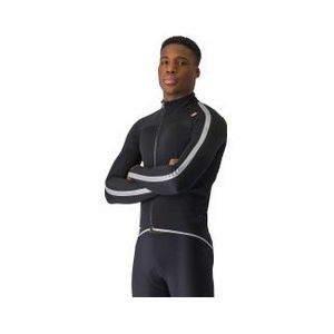 castelli ultra rain cape waterproof jas zwart zilver