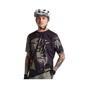 troy lee designs flowline jersey met korte mouwen zwart groen