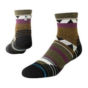 stance performance climber mid wool quarter brown sokken