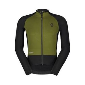 heren scott rc pro warm hybrid windstopper long sleeve jas zwart groen