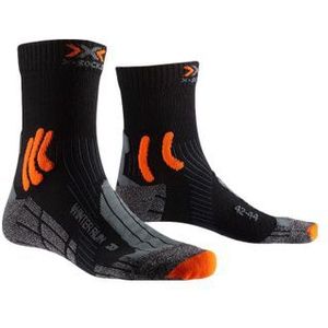 paar x socks winter run 4 0 sokken zwart grijs oranje