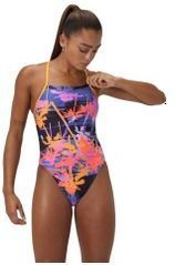 Speedo Allover Digital Lattice Tie-back Zwemkleding