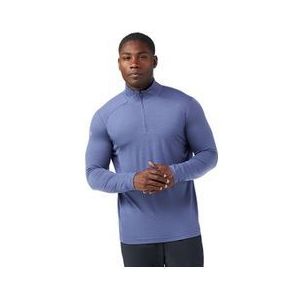 Smartwool - Active 1/4 Zip - Technisch T-shirt - Blauw - Merinowol en Gerecycled Polyester