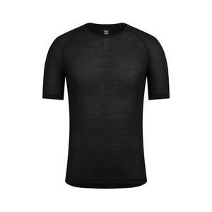 rapha merino lightweight black men s short sleeve underlay