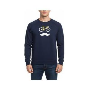 rubb r moustache sweat blue