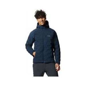 mountain hardwear stretchdown hoody blue