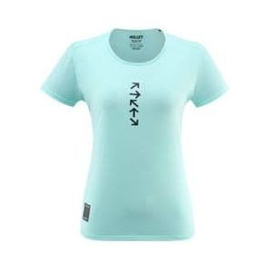 dames t shirt millet intense print turquoise trail