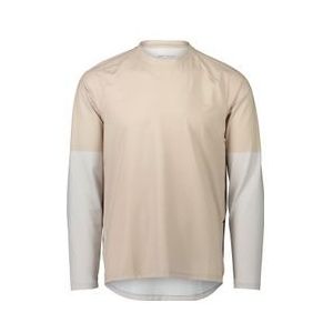 poc essential mtb sandstone beige long sleeve jersey