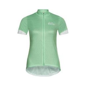 odlo essential print damesjersey met korte mouwen groen