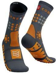 Compressport - Trekking Socks - Grijs Oranje - Wandelsokken