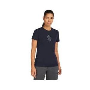 dames icebreaker merino 150 tech lite lancewood blauw technisch t shirt