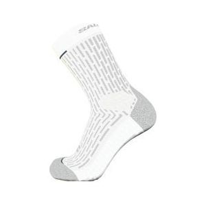 salomon ultra glide crew unisex sokken wit