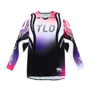 troy lee designs sprint ultra trui met lange mouwen paars wit