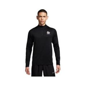 nike element brs 1 2 zip top black blue