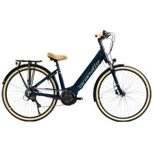 granville e integrated 30 plus unisex elektrische stadsfiets shimano acera 7s 500 wh 700 mm nachtblauw 2023