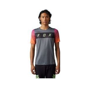 fox flexair arcadia short sleeve jersey grey