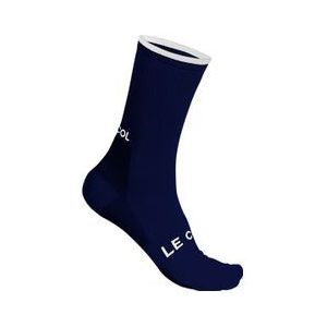 le col navy blue white socks