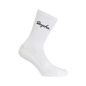 rapha cotton crew socks white black