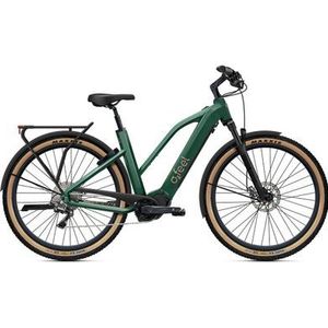 o2 feel vern adventure power 8 1 mid shimano deore 10v 720 wh 27 5  emerald green 2023 elektrische mountainbike