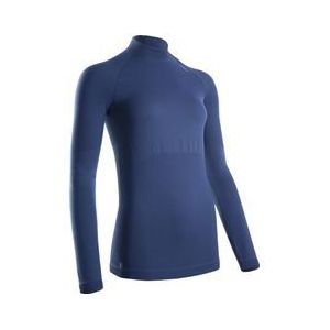 kiprun run 500 seamless warm blue trui met lange mouwen voor dames
