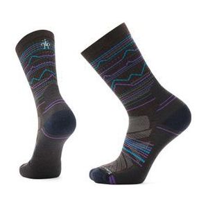 smartwool light cushion mountainrange crew sokken bruin  blauw