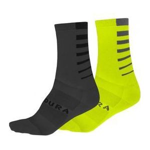 paar gestreepte coolmax sokken geel  grijs