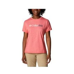 columbia sun trek graphic roze dames t shirt