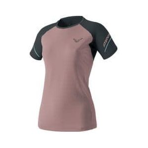 dynafit alpine pro pink blue women s short sleeve jersey