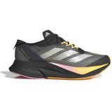 hardloopschoenen adidas adizero boston 12 zwart roze oranje dames