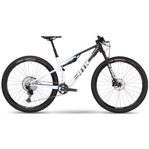 bmc fourstroke three volledig geveerde mtb shimano slx 12s 29  carbon grijs wit 2023