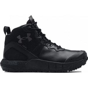 under armour mg valsetz mid lthr wp hiking shoes black