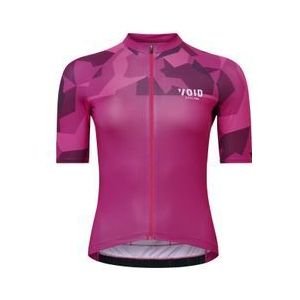 vrouwen korte mouw jersey void abstract camouflage roze