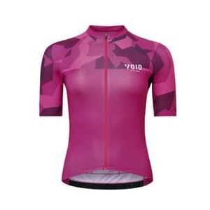 vrouwen korte mouw jersey void abstract camouflage roze