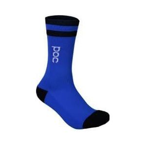 paar poc essential mid length socks azurite multi blue