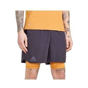 craft pro trail 2 in 1 shorts sand black