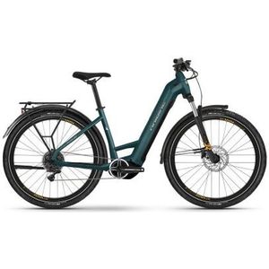 haibike trekking 4 low elektrische hybride fiets microshift 10s 27 5  720wh blauw 2024