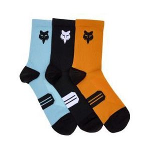 3 paar fox ranger 6  sokken blauw zwart oranje