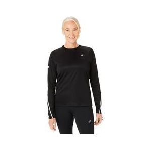 asics road lite show black trui met lange mouwen