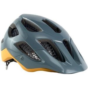 bontrager blaze wavecel battleship mtb helm blauw  geel
