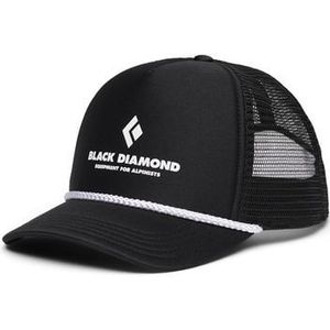 black diamond flat bill trucker cap