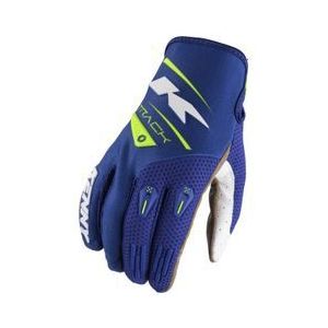 kenny track lange handschoenen marineblauw fluorescerend geel