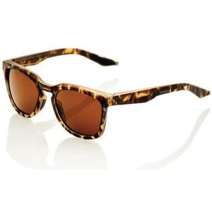 100  hudson matte zwart havana bronzen lens zonnebril