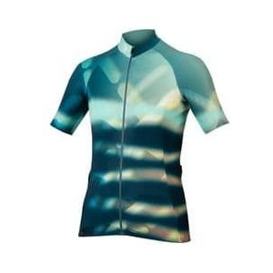 endura virtual texture women s short sleeve jersey ijsblauw