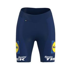 dames santini x lidl trek 2023 fan line blue strapless shorts