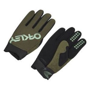 oakley seeker thermal khaki long gloves