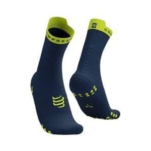 compressport pro racing socks v4 0 run high blue green