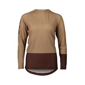 poc mtb pure women s long sleeve jersey dark brown light